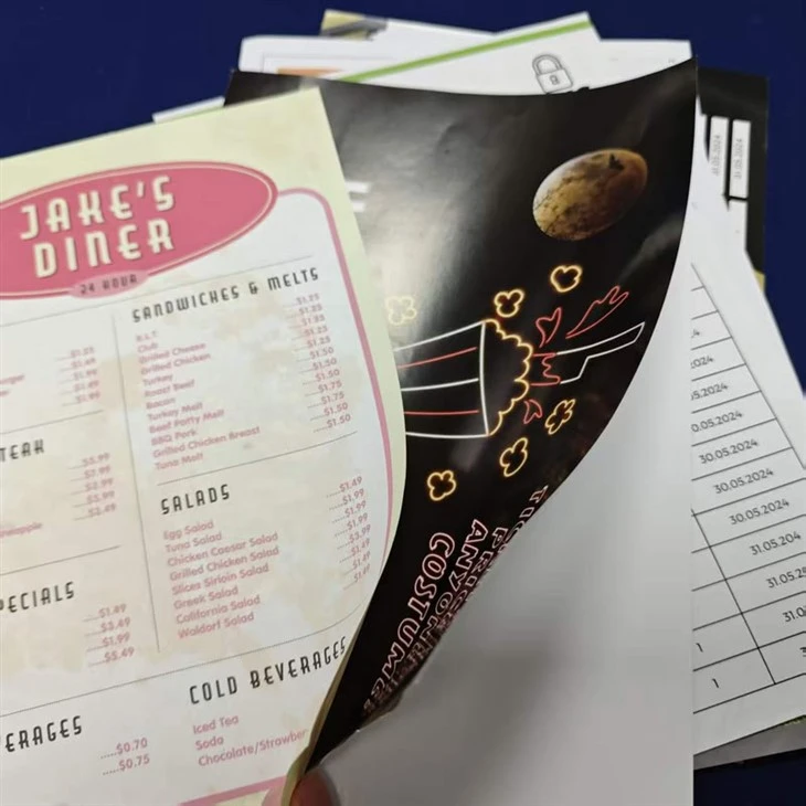 Fake Restaurant Menu Props